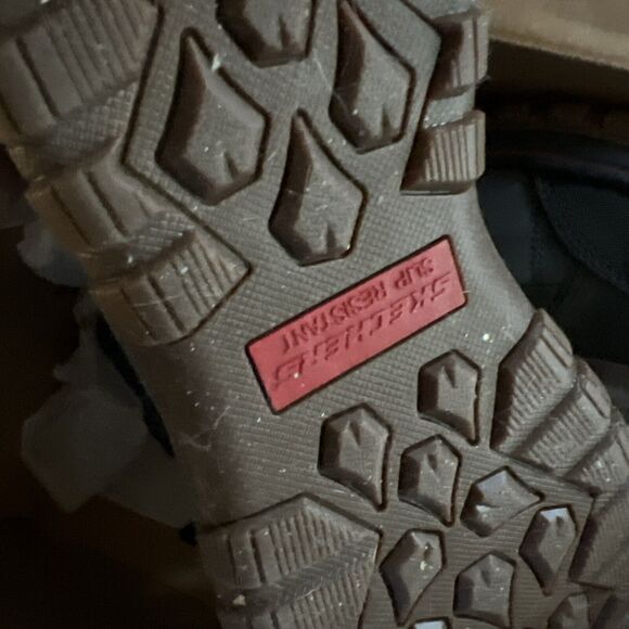 Sketchers For Work W/Memory Foam, Comp Toe, Wide, Size 8 Womans. Navy & Black - Picture 3 of 10